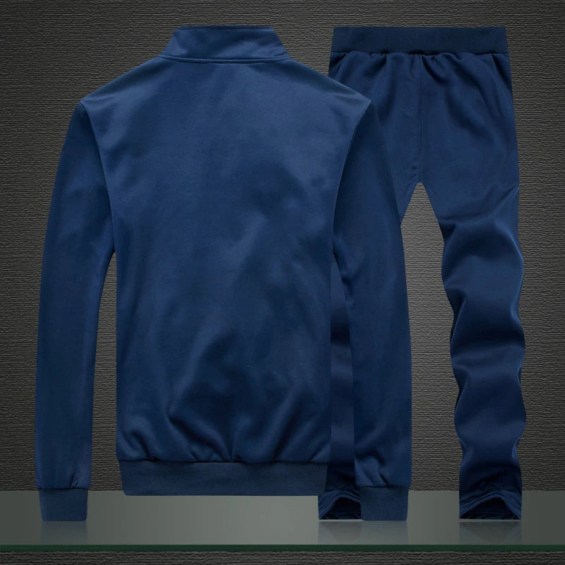 Men Sets Fashion Autumn Spring Sporting Suit Sweatshirt +Sweatpants Mens Clothing 2 Pieces Sets Slim Tracksuit Hoodies