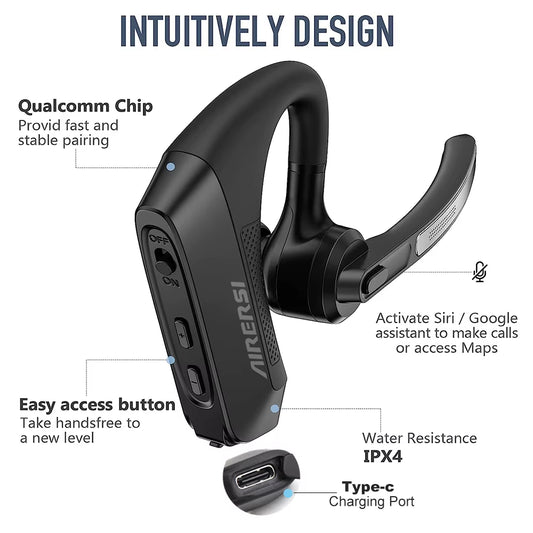 2025 Newest K21 Bluetooth Headset Wireless Headphones Dual Mic Noise Cancelling Earphones with Charging Box for All Smart Phones