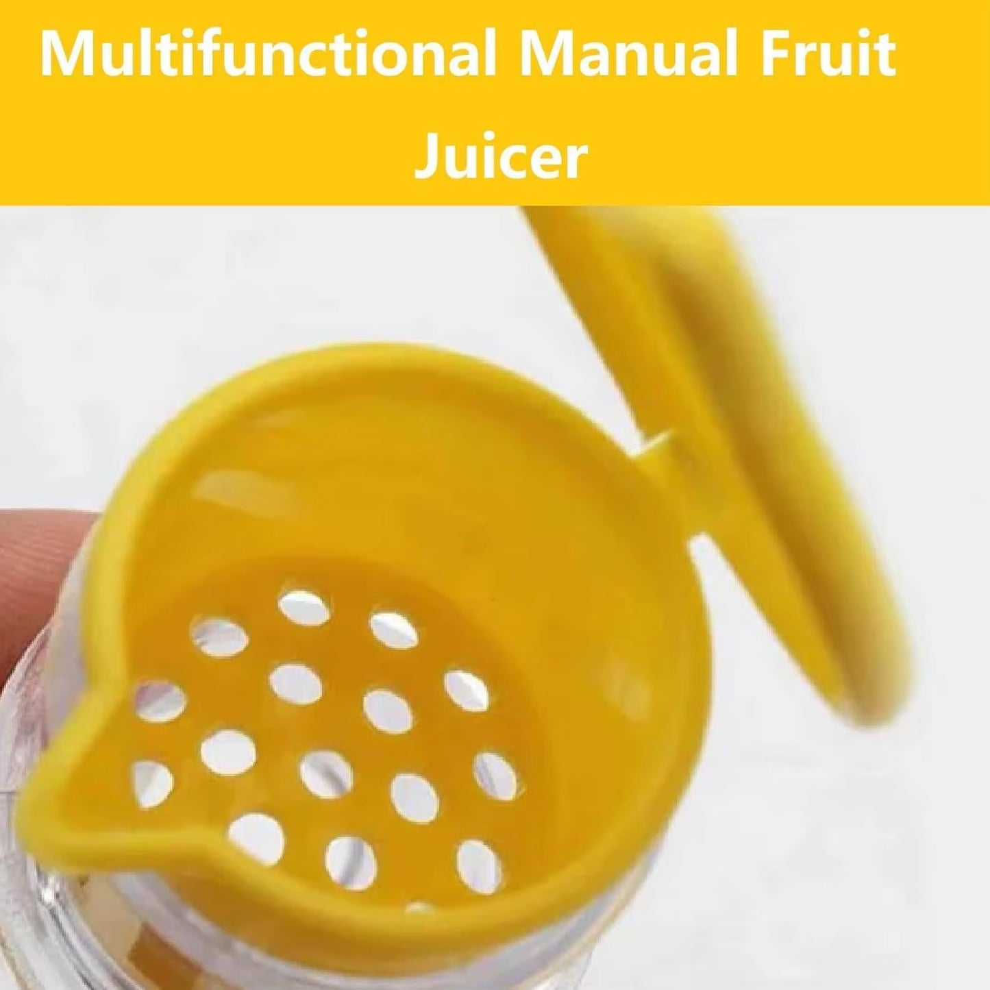 Manual Citrus Juicer - Compact Lemon and Orange Squeezer for Effortless Juice Extraction and Freshness Preservation
