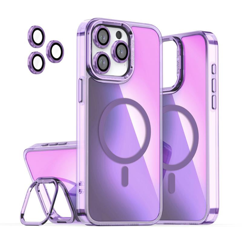 For Iphone 16 15 Pro Max 14 13 Case Luxury Soft TPU Slim Translucent Matte Magnetic Wireless Charging Shockproof Cover