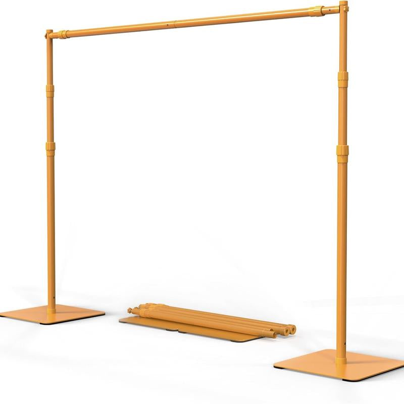 Backdrop Stand, 8X10 Ft Adjustable Photo Backdrop Stand Kit, Heavy Duty Backdrop Stand with Steel Base for Photography, Photo Video Studio, Birthday Parties, Wedding