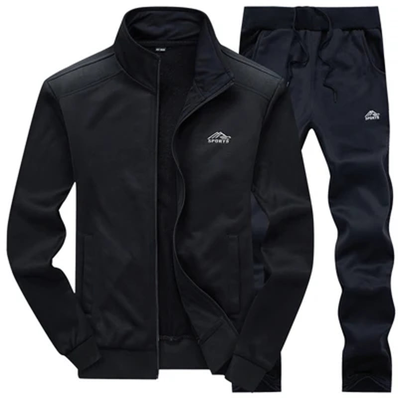 Men Sets Fashion Autumn Spring Sporting Suit Sweatshirt +Sweatpants Mens Clothing 2 Pieces Sets Slim Tracksuit Hoodies