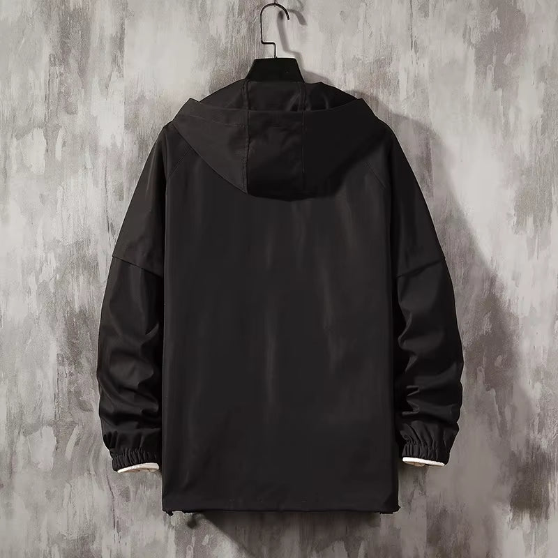 2025 Men Streetwear Jackets and Coats Hip Hop Harajuku Men'S Windbreaker Overcoat Mens Clothing