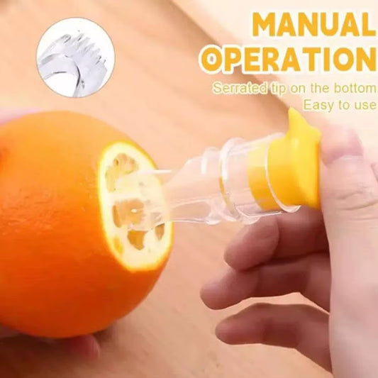 Manual Citrus Juicer - Compact Lemon and Orange Squeezer for Effortless Juice Extraction and Freshness Preservation