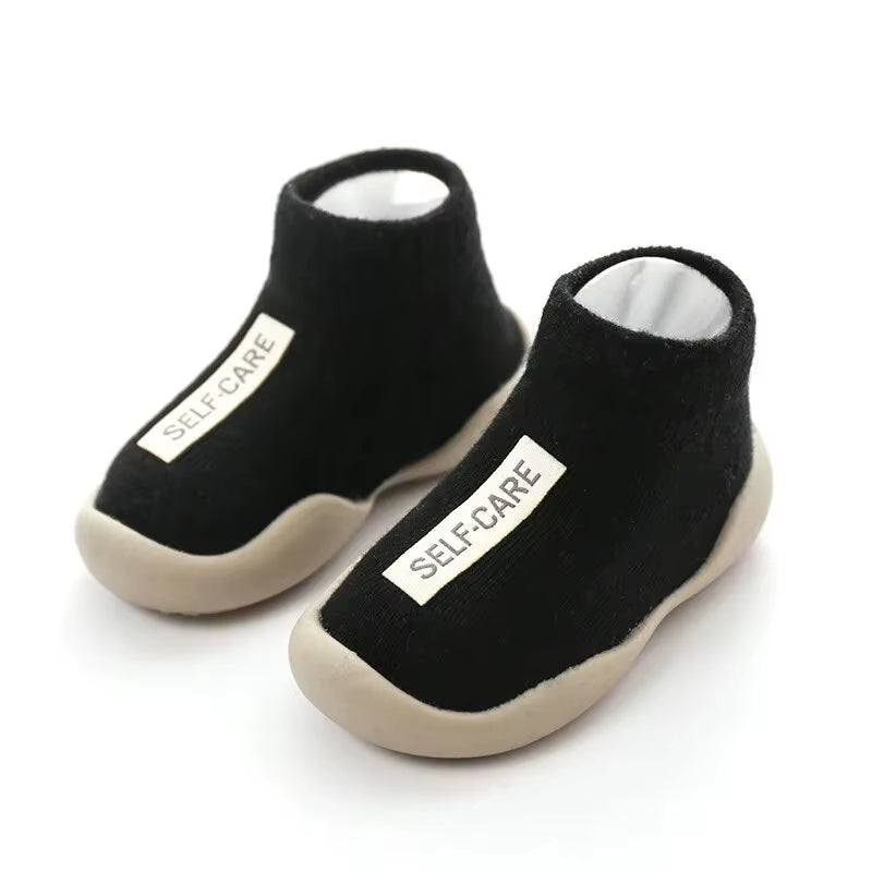 Baby First Socks Shoes Toddler Walker Infant Boys Girls Rubber Soft Sole Floor Barefoot Baby Casual Shoes Knit Booties