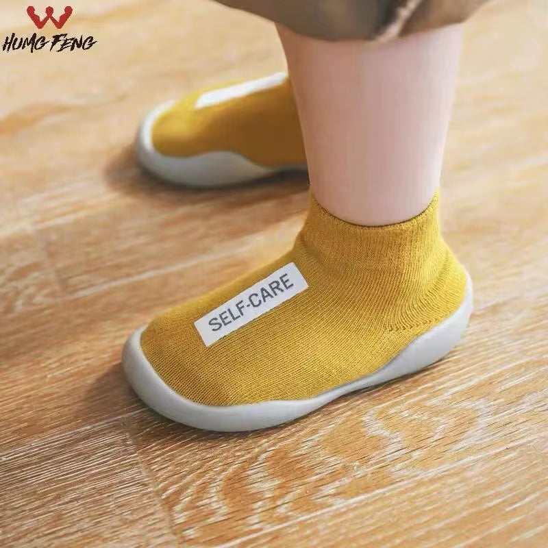 Baby First Socks Shoes Toddler Walker Infant Boys Girls Rubber Soft Sole Floor Barefoot Baby Casual Shoes Knit Booties