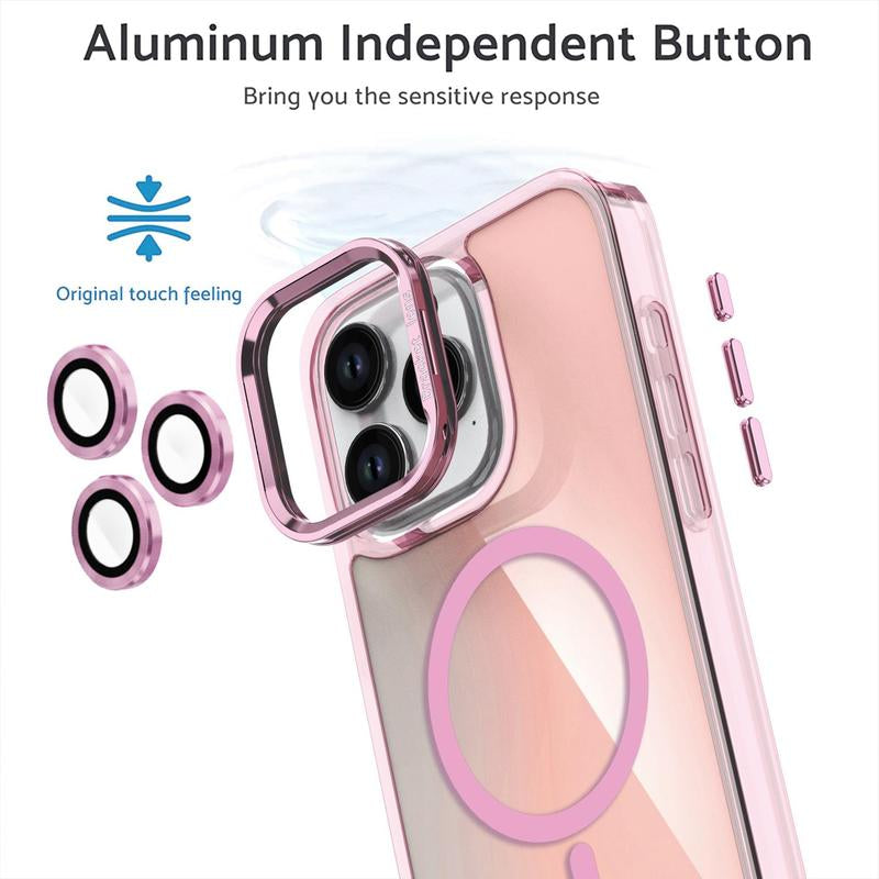 For Iphone 16 15 Pro Max 14 13 Case Luxury Soft TPU Slim Translucent Matte Magnetic Wireless Charging Shockproof Cover
