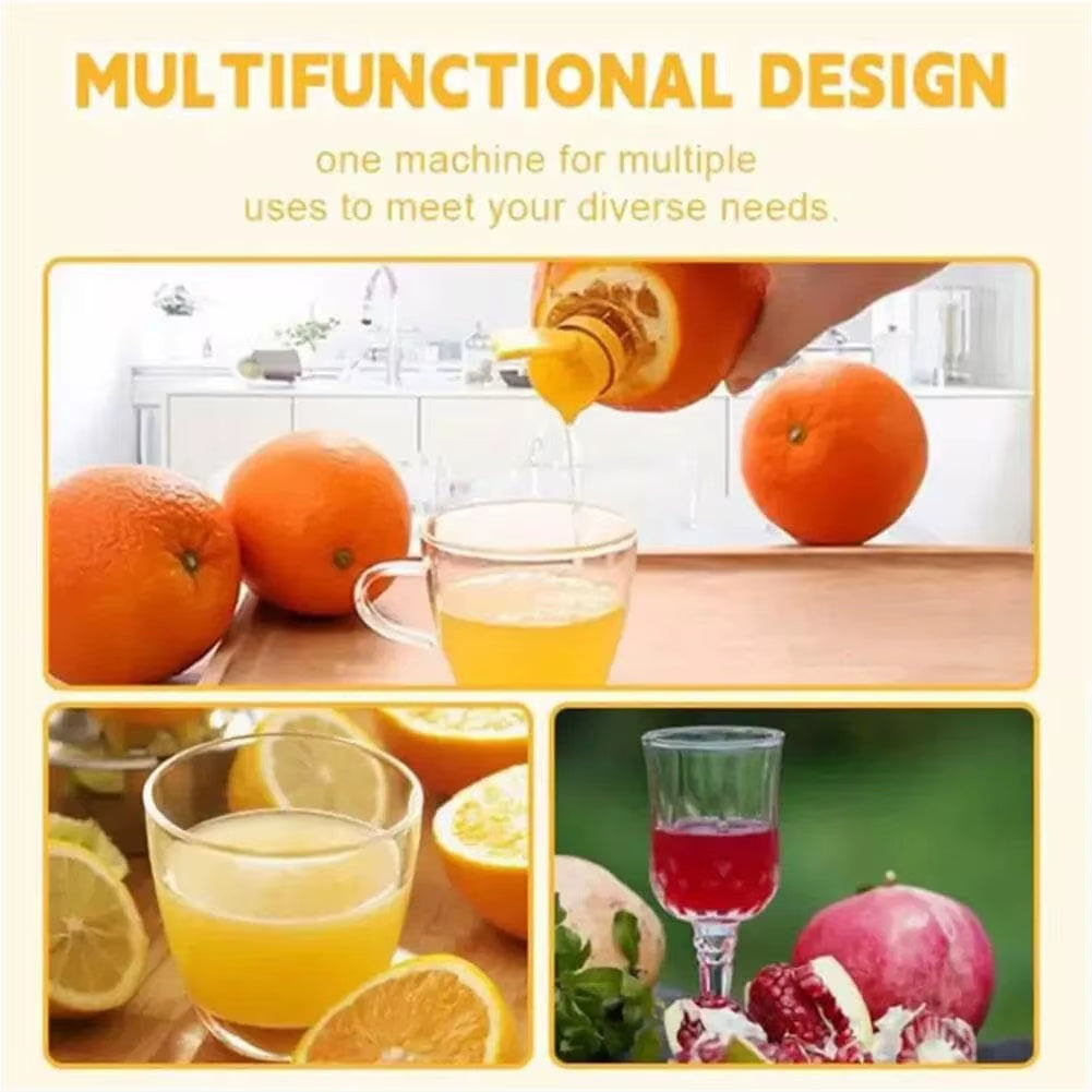 Manual Citrus Juicer - Compact Lemon and Orange Squeezer for Effortless Juice Extraction and Freshness Preservation
